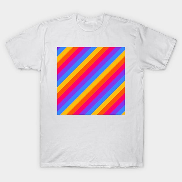 Striped - Bright T-Shirt by Tallulah-Malibu